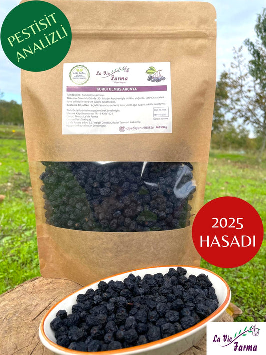 Kurutulmuş Aronya (Pestisit Analizli, Yeni Hasat)