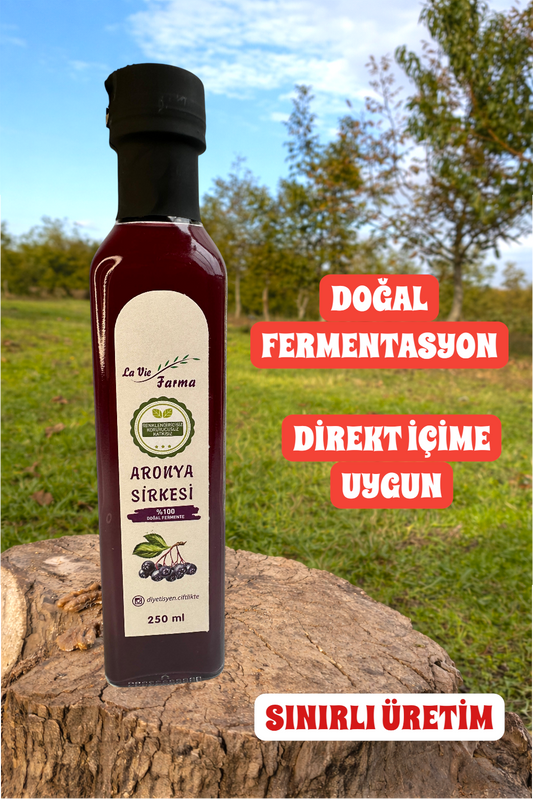 DOĞAL FERMENTE ARONYA SİRKESİ (250 ML)