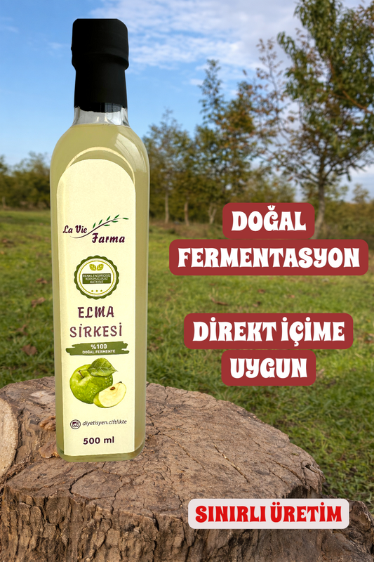 DOĞAL FERMENTE ELMA SİRKESİ (500 ML)