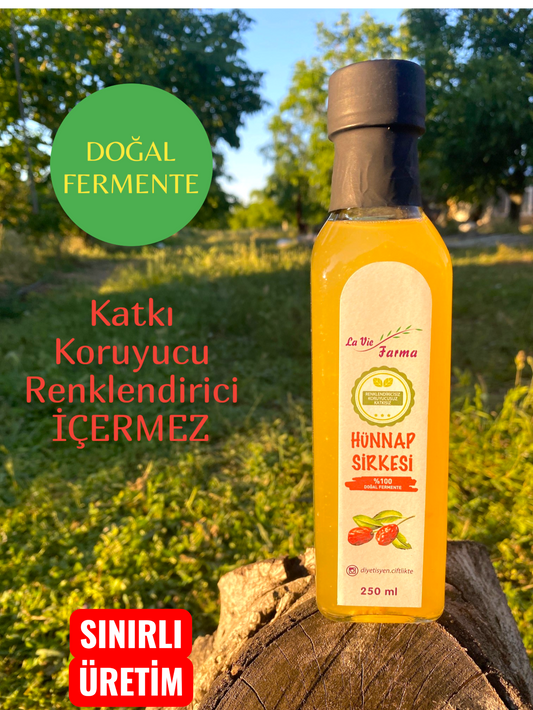 DOĞAL FERMENTE HÜNNAP SİRKESİ (250 ML)